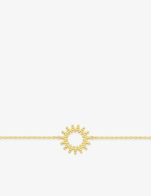 Bracelet soleil plaqué or SO OR