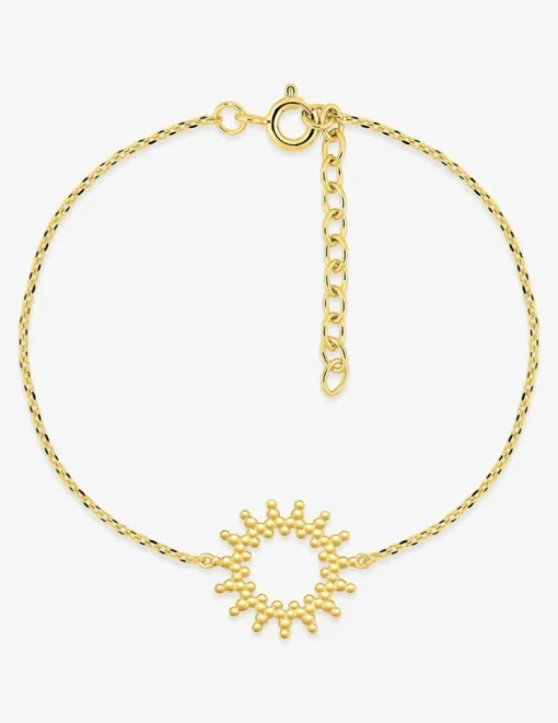 Bracelet soleil plaqué or SO OR