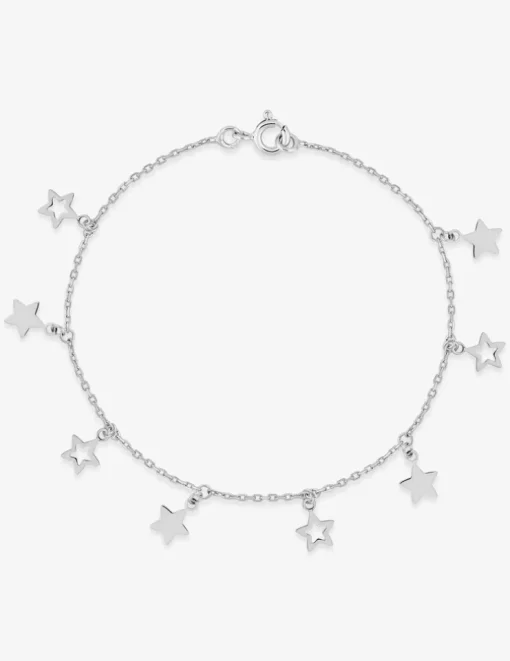Bracelet étoilé argent 925‰ rhodié SO OR