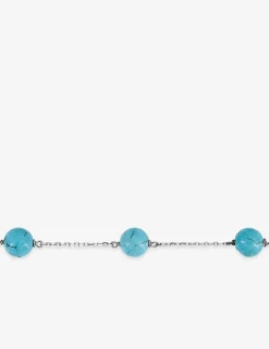 Bracelet turquoises et argent 925‰ rhodié SO OR