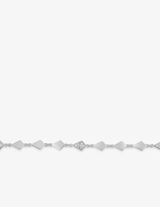 Bracelets motifs géométriques argent 925‰ rhodié et oxydes de zirconium SO OR