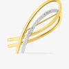 Broche en plaqué or, rhodium et oxydes de zirconium SO OR