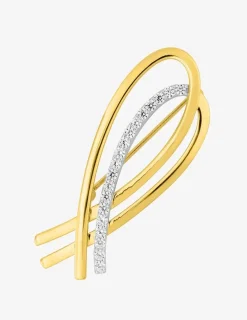 Broche en plaqué or, rhodium et oxydes de zirconium SO OR