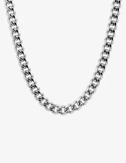 Chaine acier gris en maille effet gourmette SO OR
