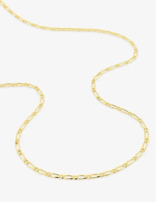 Chaine alternée ultra plate 1+1 en or jaune 375 ‰ SO OR