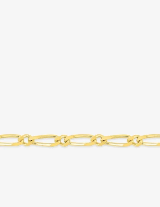 Chaine cheval alternée 1+1 en or jaune 375 ‰ SO OR