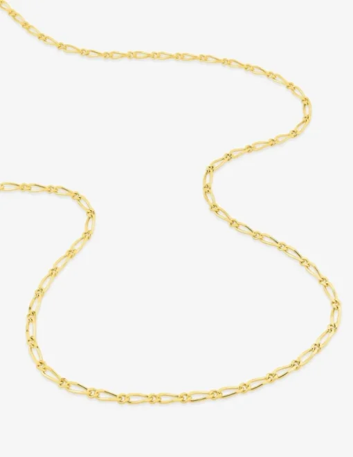 Chaine cheval alternée 1+1 en or jaune 375 ‰ SO OR