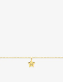 Chaine de cheville or 375 ‰ pendentif étoile SO OR