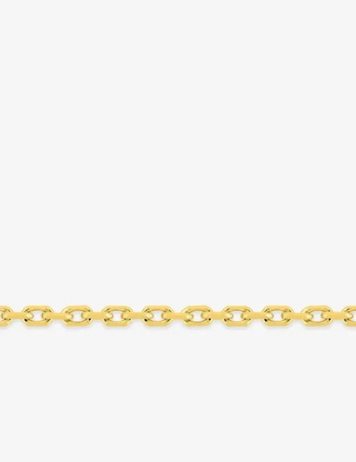 Chaine forçat diamantée or jaune 750 ‰ 1,60 mm SO OR