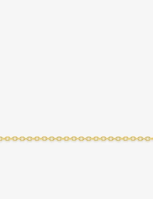 Chaine forçat diamantée or jaune 750 ‰ 0,74 mm SO OR