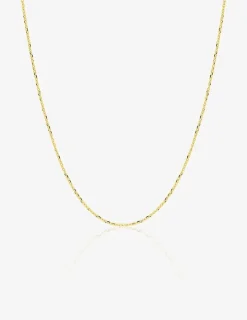 Chaine forçat diamantée or jaune 750 ‰ 0,74 mm SO OR
