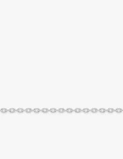 Chaine forçat diamantée or blanc 750 ‰ 0,97 mm SO OR
