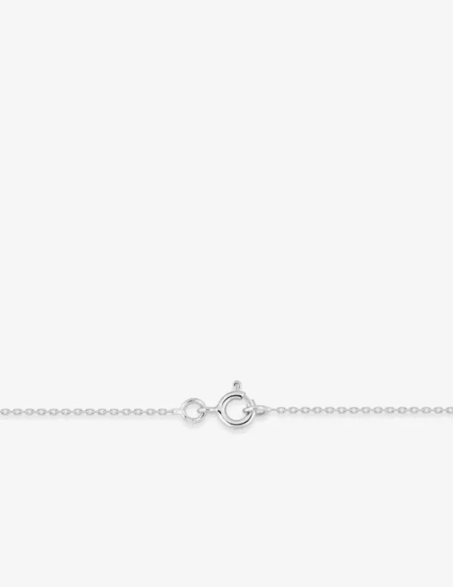 Chaine forçat diamantée or blanc 750 ‰ 0,97 mm SO OR