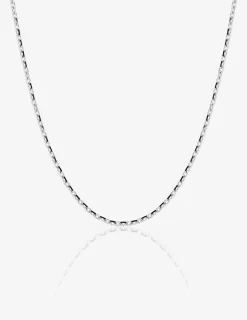 Chaine forçat diamantée or blanc 750 ‰ 1,45 mm SO OR