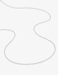 Chaine forçat diamantée or blanc 750 ‰ 1,45 mm SO OR