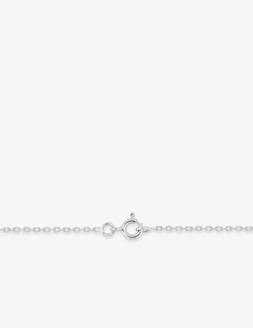 Chaine forçat diamantée or blanc 750 ‰ 1,45 mm SO OR