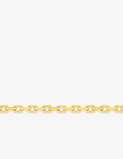 Chaine forçat diamantée or jaune 750 ‰ 1,75 mm SO OR