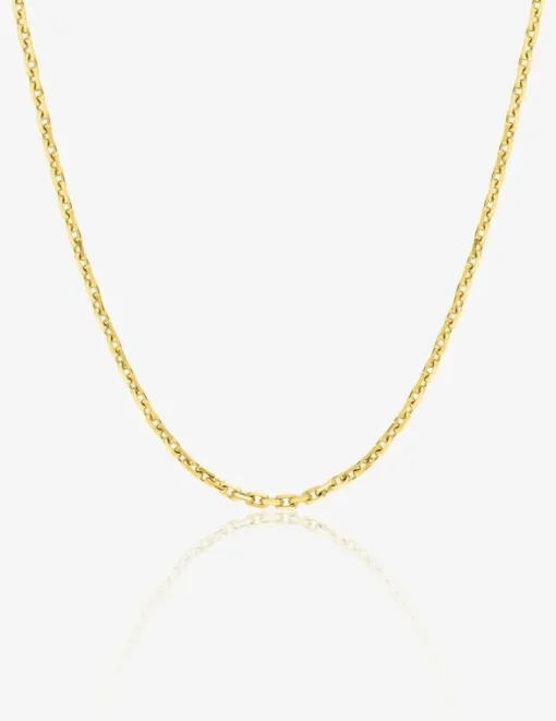 Chaine forçat diamantée or jaune 750 ‰ 1,75 mm SO OR