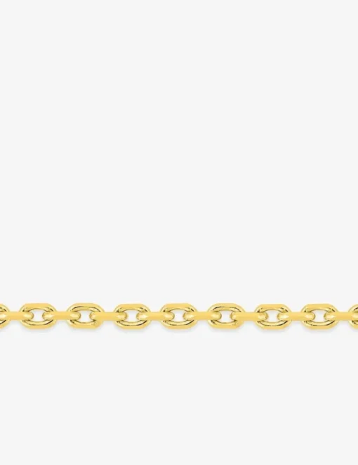 Chaine forçat diamantée or jaune 750 ‰ 1,85 mm SO OR