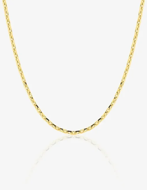 Chaine forçat diamantée or jaune 750 ‰ 1,85 mm SO OR