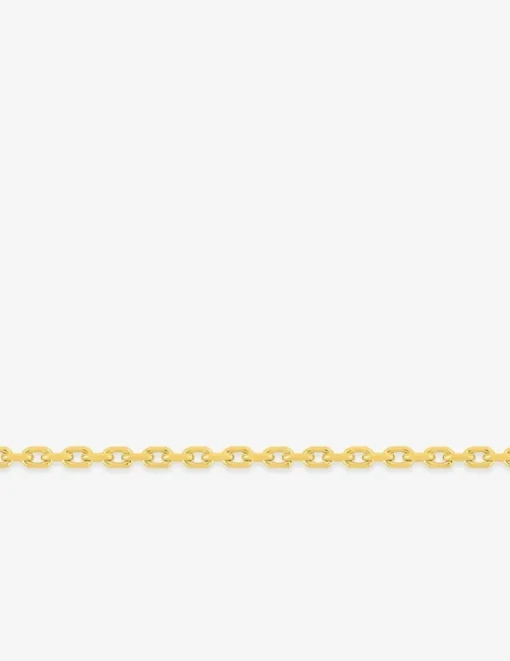 Chaine forçat diamantée or jaune 750 ‰ 1,15 mm SO OR