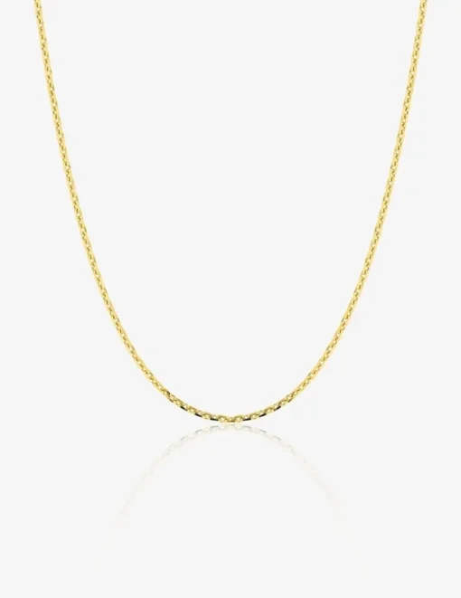 Chaine forçat diamantée or jaune 750 ‰ 1,15 mm SO OR