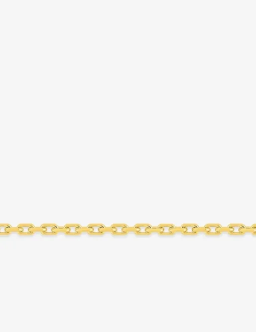 Chaine forçat diamantée or jaune 750 ‰ 1,28 mm SO OR