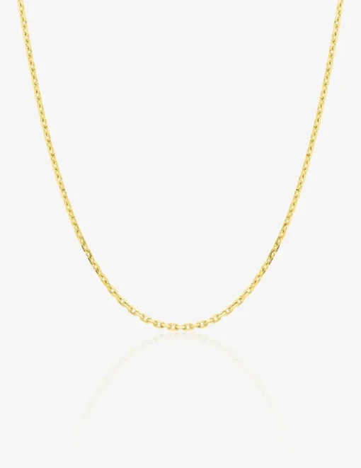 Chaine forçat diamantée or jaune 750 ‰ 1,28 mm SO OR