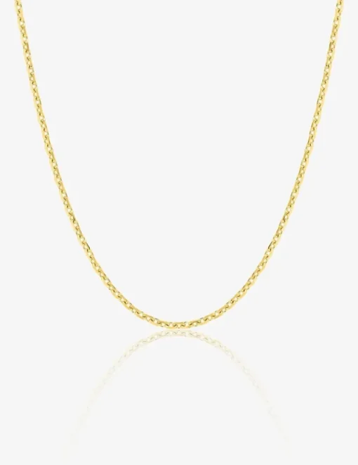 Chaine forçat diamantée or jaune 750 ‰ 1,45 mm SO OR