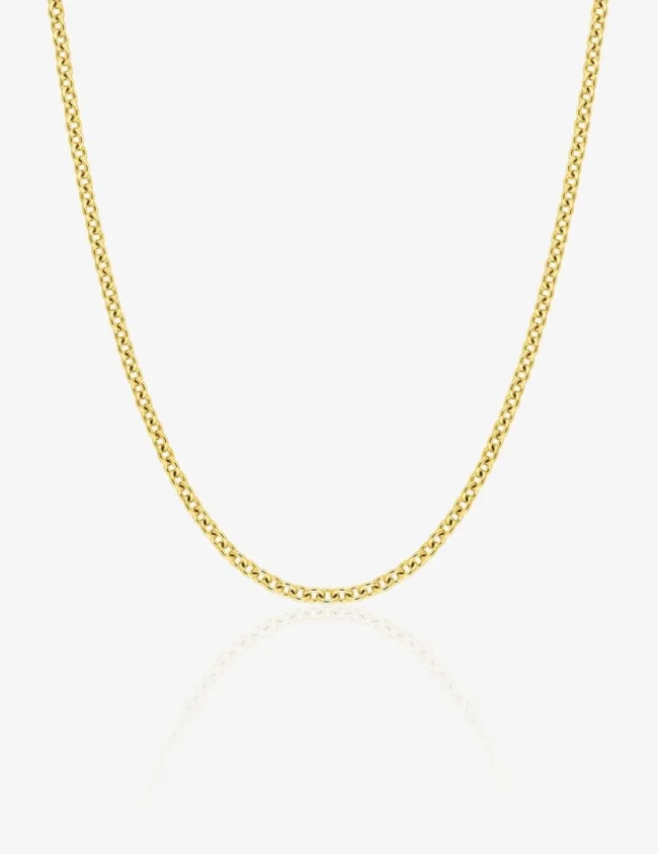 Chaine forçat rond en or jaune 375 ‰ 1,64 mm de largeur SO OR