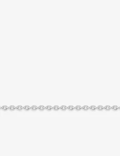 Chaine forçat ronde or blanc 750 ‰ 1,10 mm SO OR
