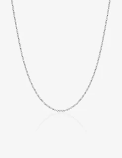 Chaine forçat ronde or blanc 750 ‰ 1,10 mm SO OR