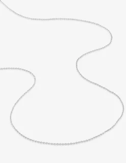 Chaine forçat ronde or blanc 750 ‰ 1,10 mm SO OR