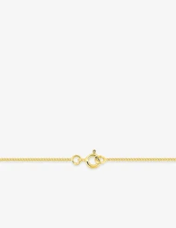 Chaine gourmette diamantée or jaune 750 ‰ 1,15 mm SO OR