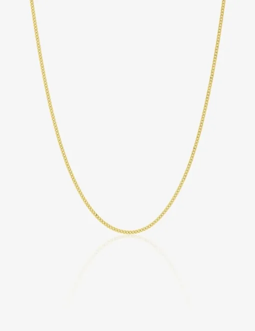 Chaine gourmette diamantée or jaune 750 ‰ 0,78 mm SO OR