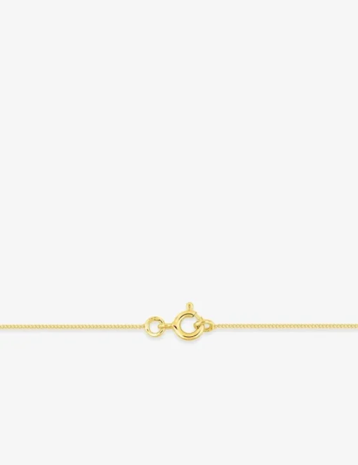 Chaine gourmette diamantée or jaune 750 ‰ 0,78 mm SO OR