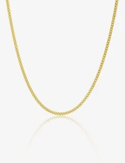 Chaine gourmette diamantée or jaune 750 ‰ 1,35 mm SO OR