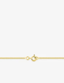Chaine gourmette diamantée or jaune 750 ‰ 1,35 mm SO OR