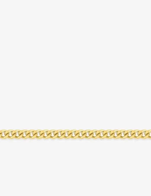 Chaine gourmette diamantée or jaune 750 ‰ 1,62 mm SO OR
