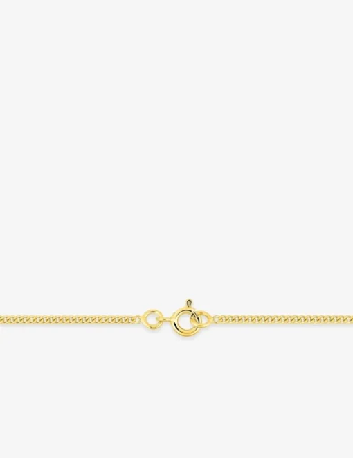 Chaine gourmette diamantée or jaune 750 ‰ 1,62 mm SO OR