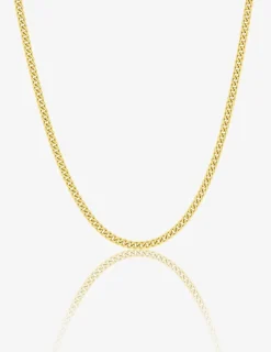 Chaine gourmette diamantée en or jaune 375 ‰ 1,76 mm de largeur SO OR