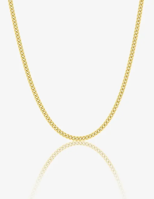 Chaine gourmette diamantée en or jaune 375 ‰ 1,76 mm de largeur SO OR