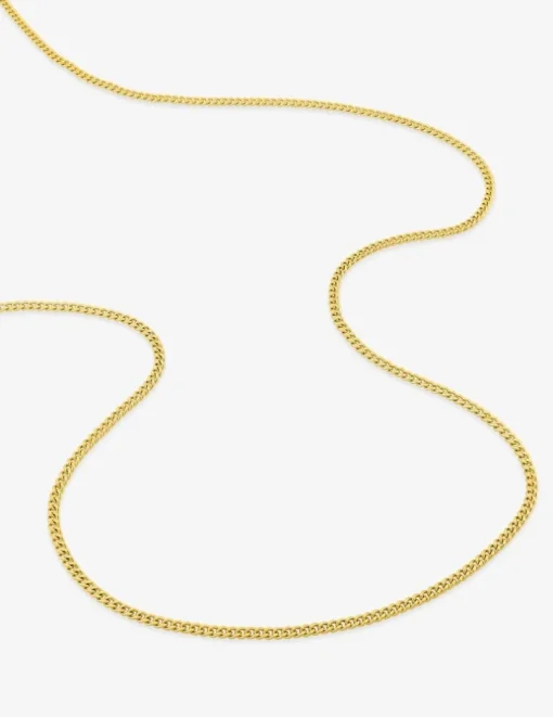 Chaine gourmette diamantée en or jaune 375 ‰ 1,76 mm de largeur SO OR