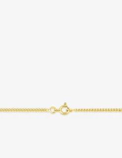 Chaine gourmette diamantée or jaune 750 ‰ 1,86 mm SO OR