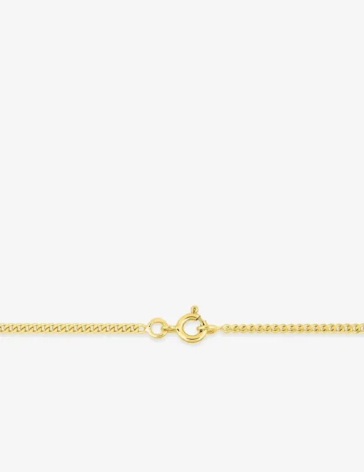 Chaine gourmette diamantée or jaune 750 ‰ 1,86 mm SO OR