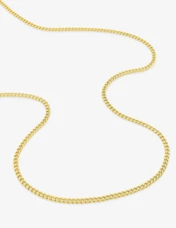Chaine gourmette diamantée or jaune 750 ‰ 2,29 mm SO OR