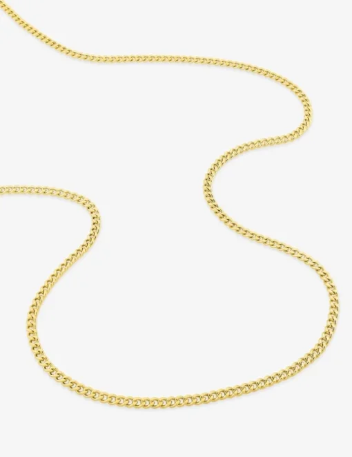 Chaine gourmette diamantée or jaune 750 ‰ 2,29 mm SO OR
