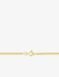 Chaine gourmette diamantée or jaune 750 ‰ 2,29 mm SO OR