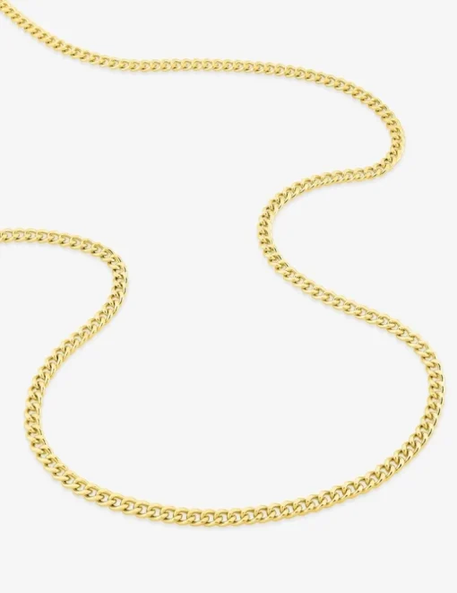 Chaine gourmette diamantée or jaune 750 ‰ 2,90 mm SO OR