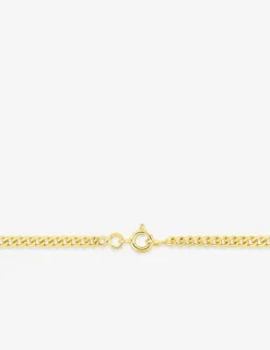 Chaine gourmette diamantée or jaune 750 ‰ 2,90 mm SO OR